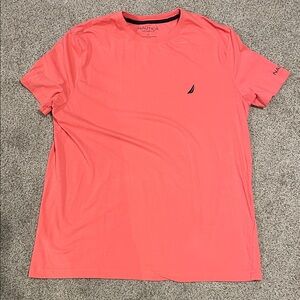 Nautica Men's Bright Coral Tee